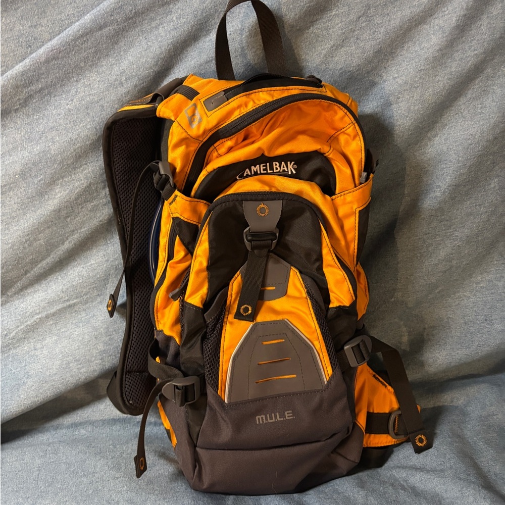 CamelBak M.U.L.E. Vibrant Orange and Black Backpack